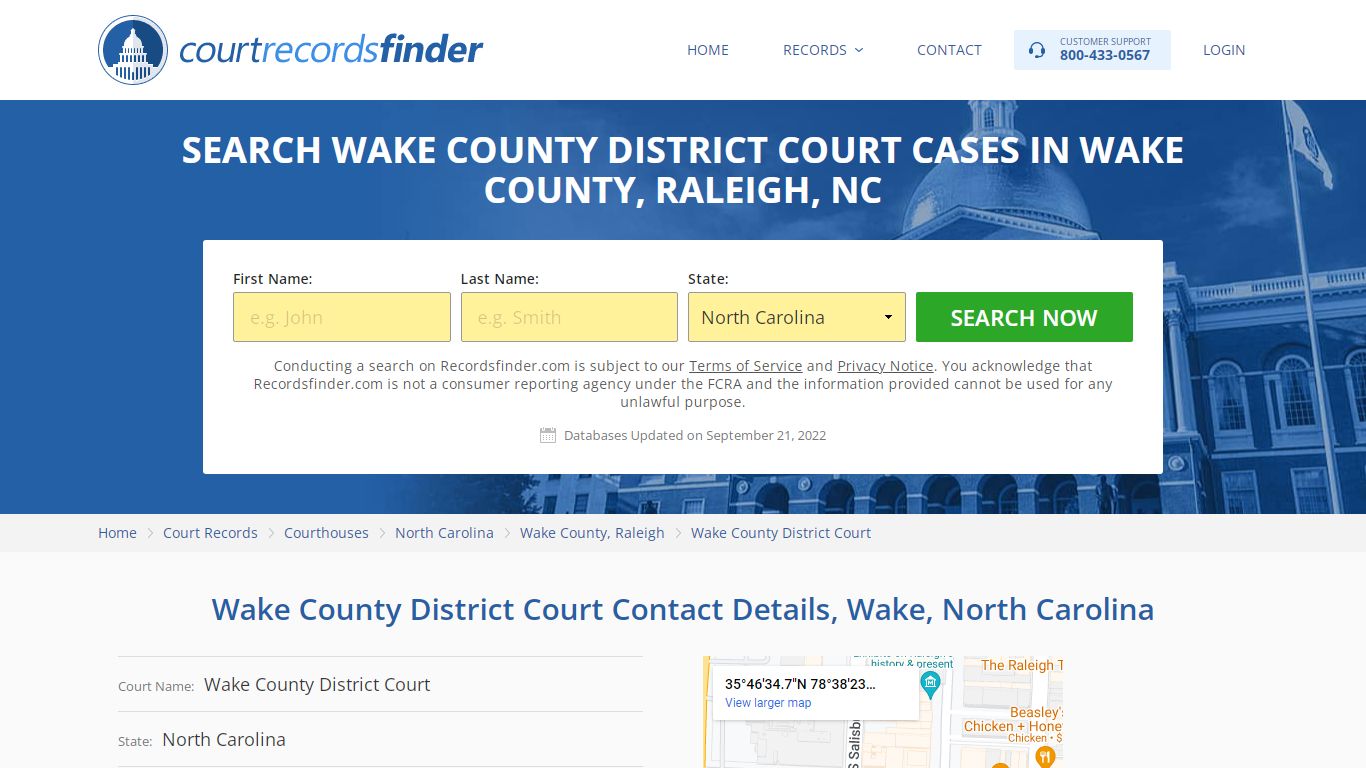 Wake County District Court Case Search - RecordsFinder